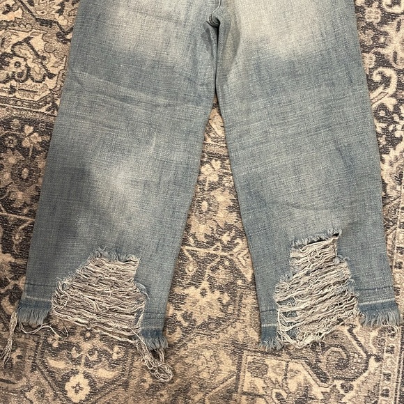 KanCan Wide Leg Cropped Boho Jeans - Picture 6 of 8